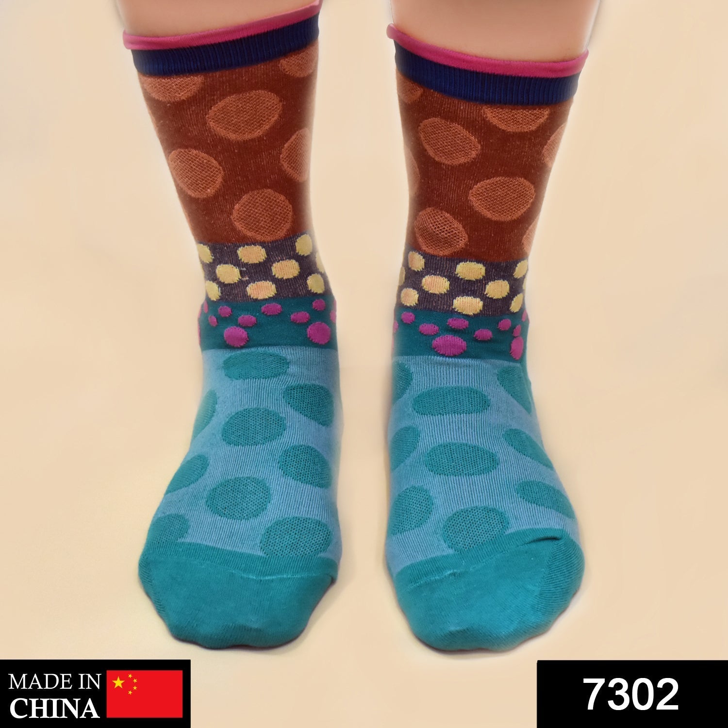 7302 Socks Breathable Thickened Classic Simple Soft Skin Friendly DeoDap