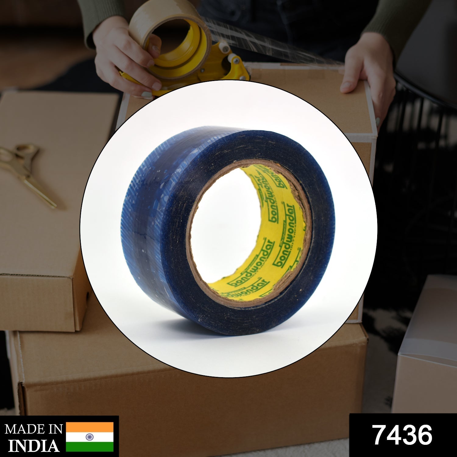 7436 Flipkart Print Blue Tape For Packaging Gifts And Products By Flipkart For Shipping And Delivering Purposes Etc. DeoDap