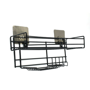 9009 3 in 1 Shower Shelf Rack for storing and holding various household stuffs and items etc. DeoDap