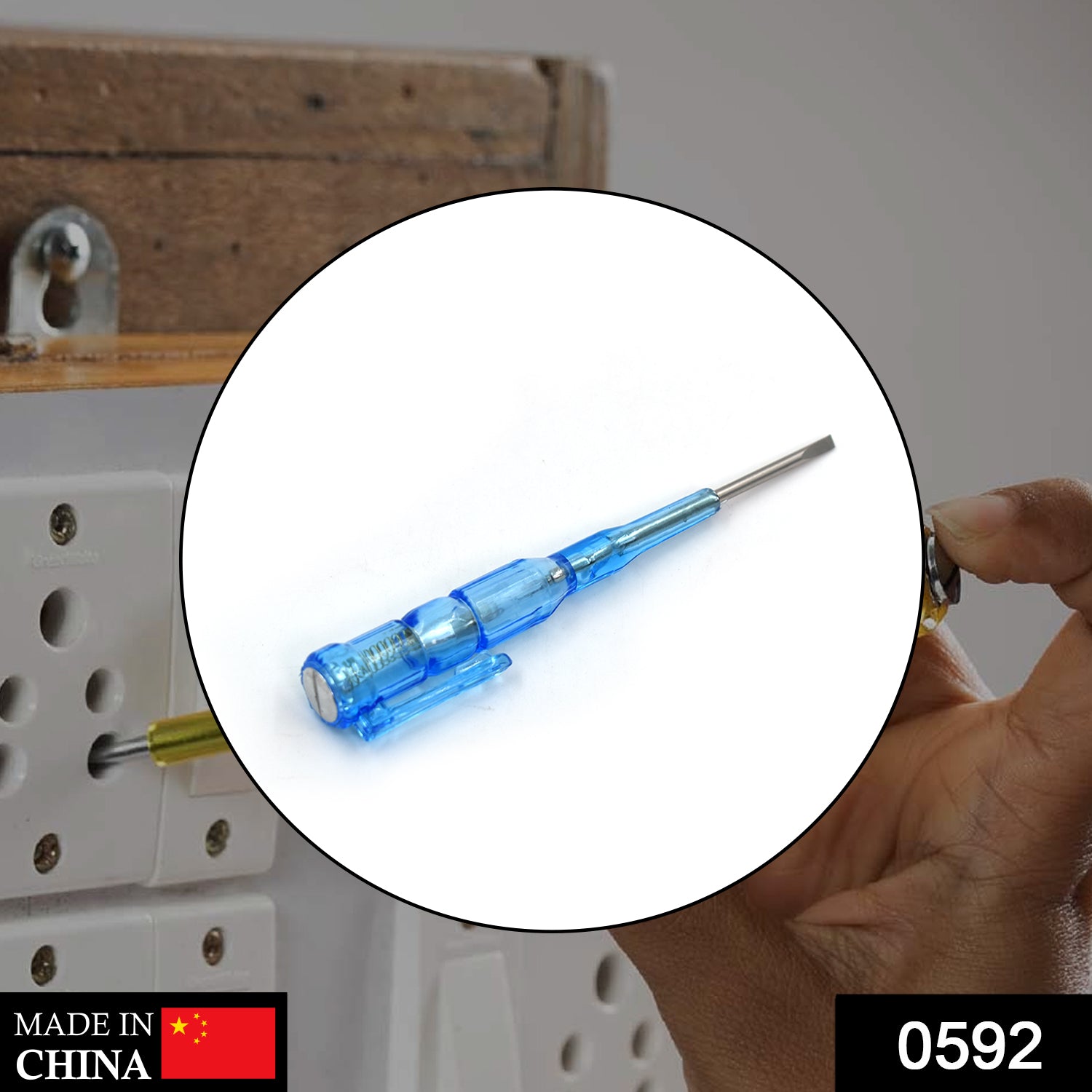 0592 Metal Linemen Tester Screwdriver DeoDap