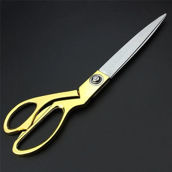 1547 Stainless Steel Tailoring Scissor Sharp Cloth Cutting for Professionals (9.5inch) (Golden) DeoDap