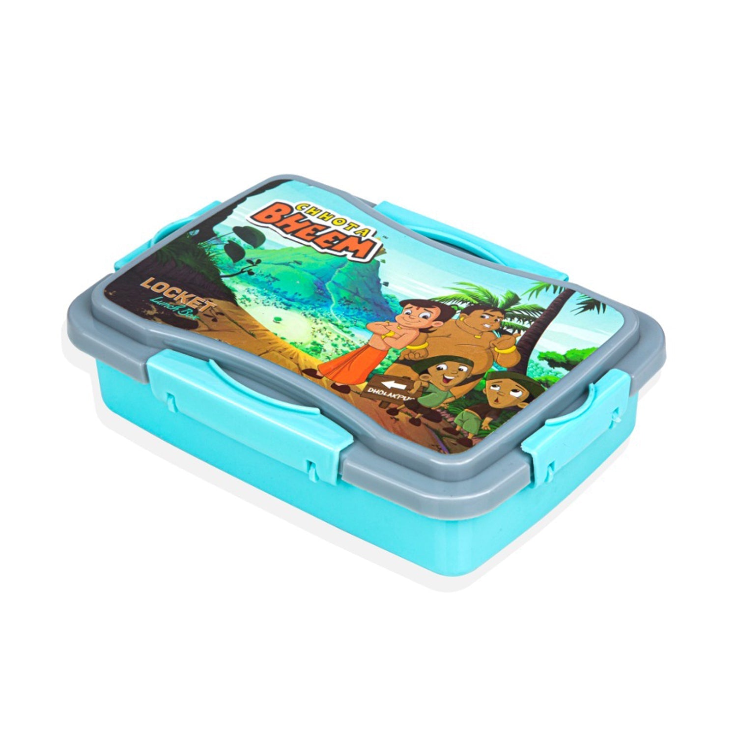 5318 Locket Lunch Box Plastic High Quality Box For Kids School Customized Plastic Lunch Box for Girls & Boy DeoDap