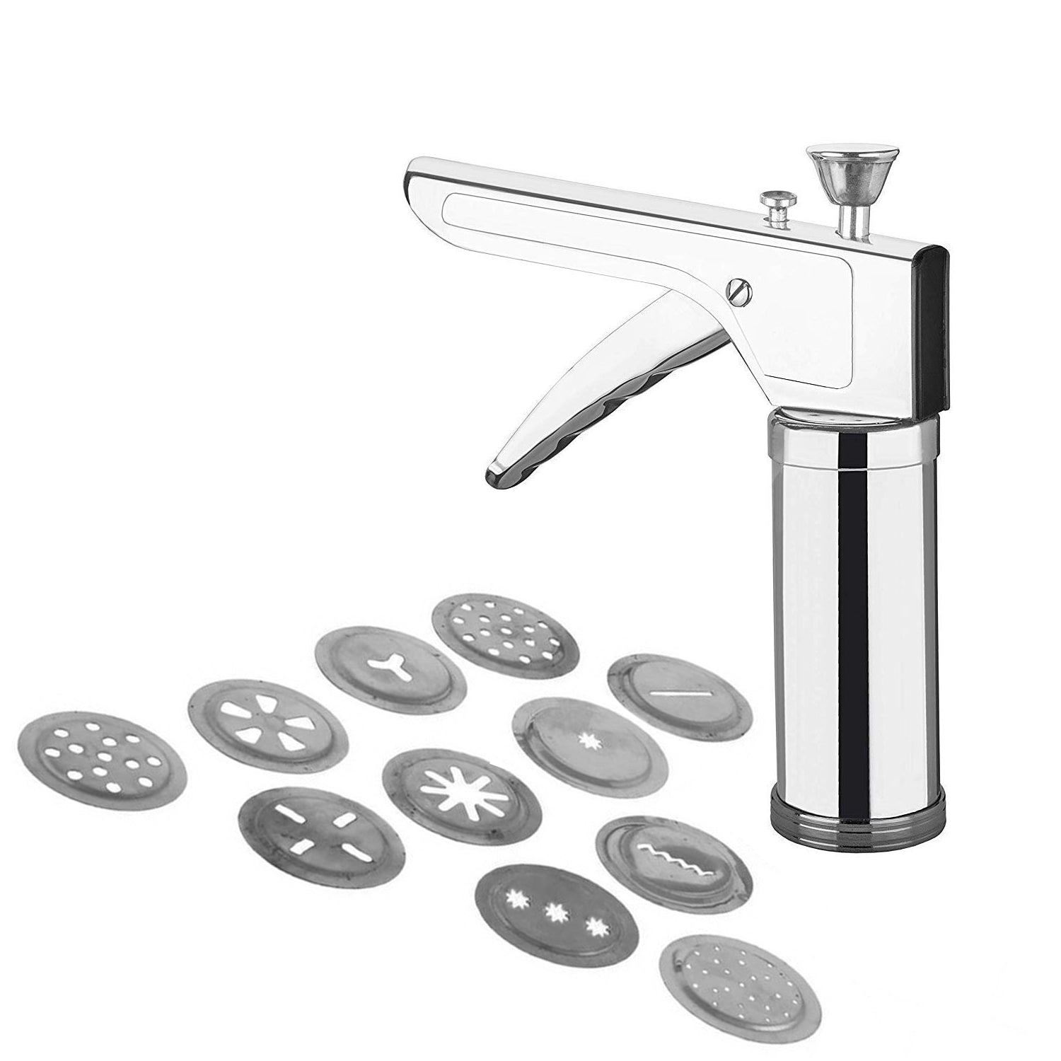 090 Plastic Kitchen Press Set, 12-Pieces, Silver (Kitchen_Press) Homeworld company