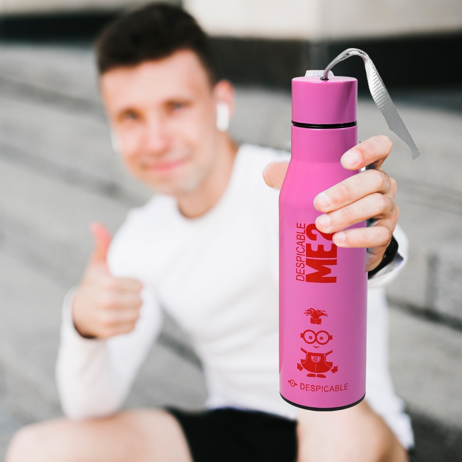 7146 Stainless Steel Hot & Cold Water Bottle 100% Leak Proof Bottle Office Bottle | Gym Bottle | Home | Kitchen | Hiking | Treking Bottle | Travel Bottle| Fridge Bottle ( 450ml ) DeoDap