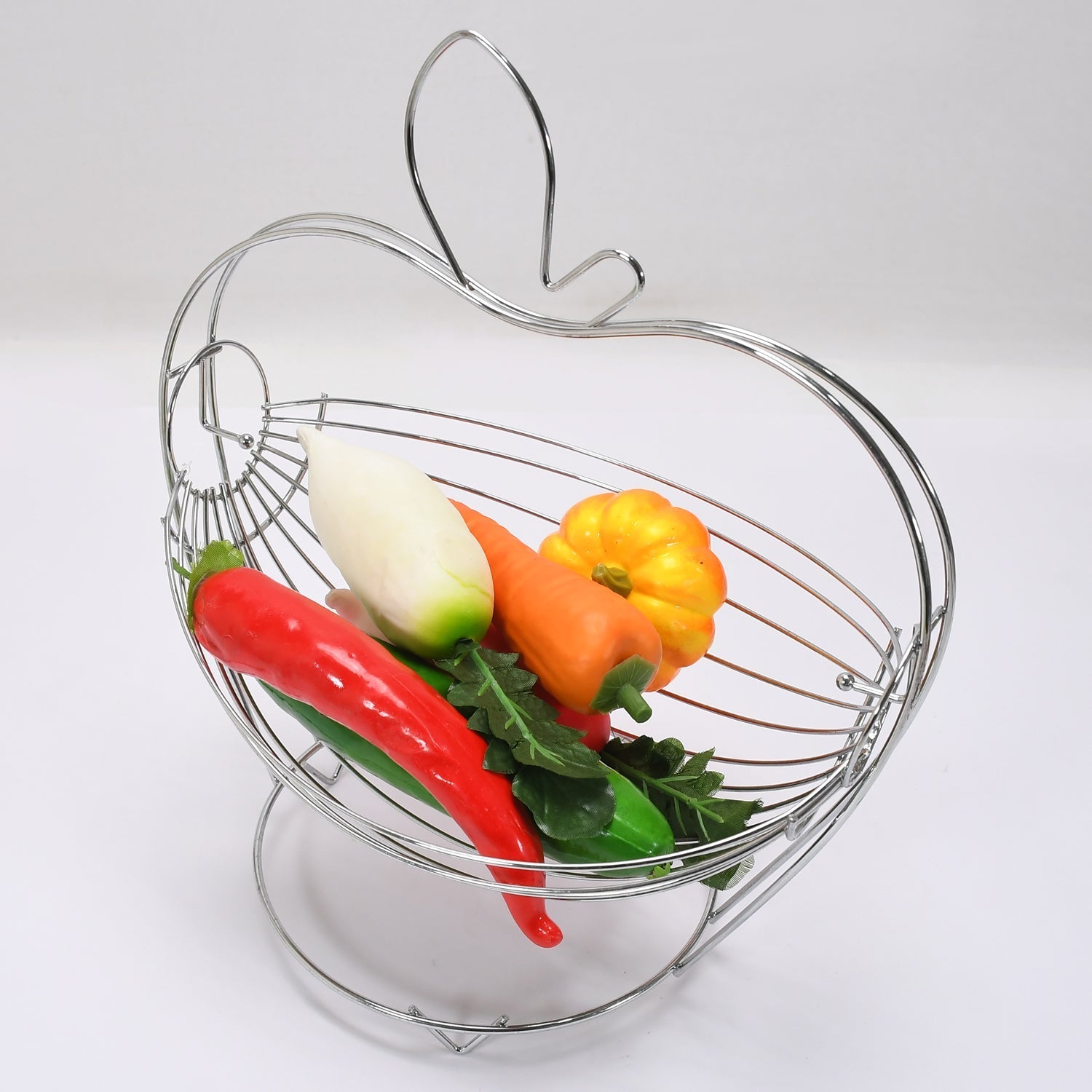 5255 Swing Fruit Bowl Apple Shape Fruit Bowl For Dining Table & Home Use DeoDap