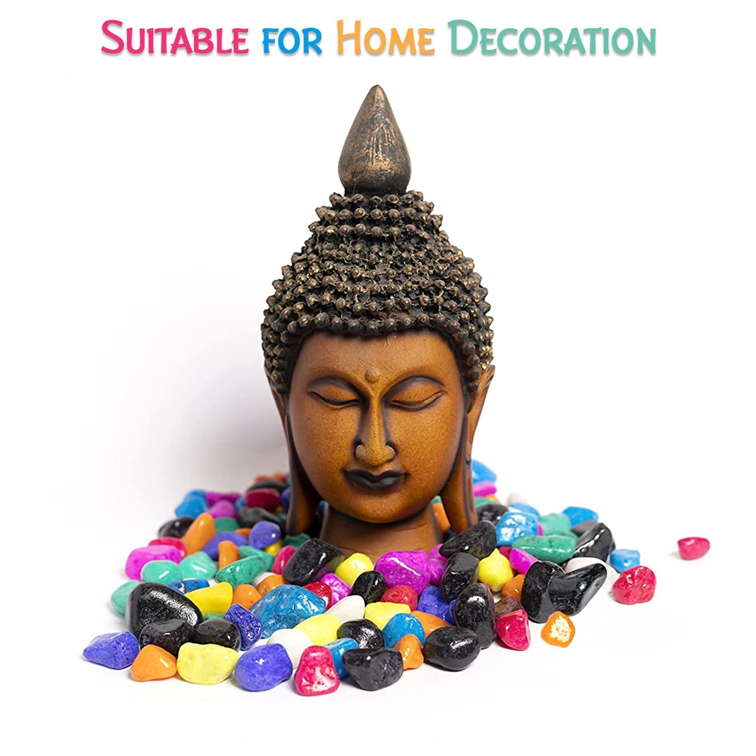 4979 Decorative Stones and Pebbles for Garden, Vase Fillers Multicolor. DeoDap