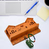 9125 6 Hooks House Design Wooden Keys Stand for Entryway, Kitchen, Office, Mudroom Wall, Mount Decorative Keys Organizer Key Holder. DeoDap