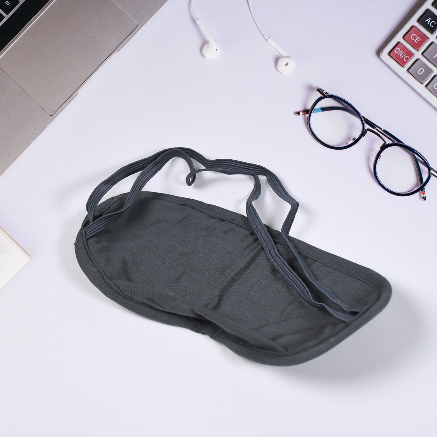 6902 Blind Sleeping Eye Mask black Cotton Cover Super Soft & Smooth Travel Masks for Men Women Girls Boys Kids