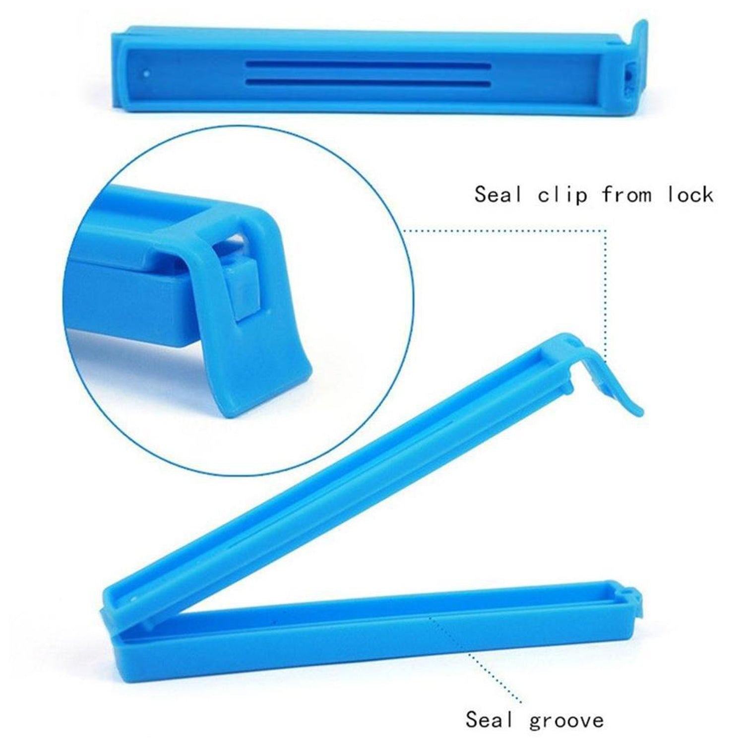 2707 100 Pc Food Sealing Clip used in all kinds of household and official kitchen places for sealing and covering packed food stuff and items. DeoDap