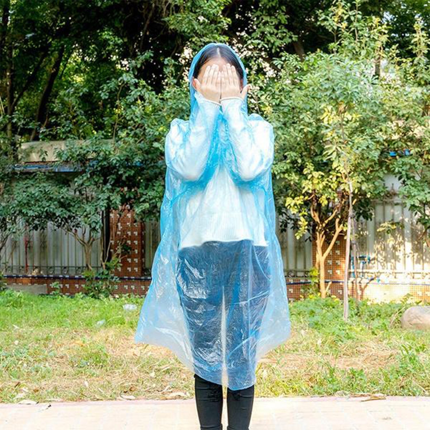 6182 Disposable Rain Coat For Having Prevention From Rain And Storms To Keep Yourself Clean And Dry. DeoDap