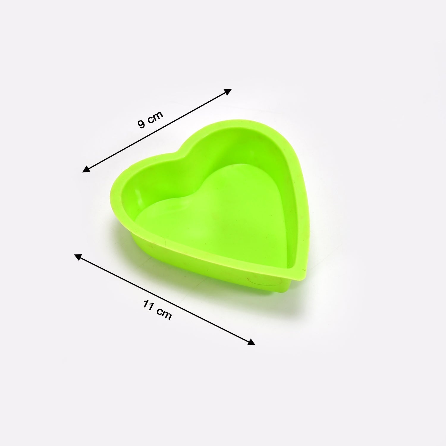 2723 Heart-shaped Mold Silicone Mold Cake Mold Cake Tools Baking Tools Bakeware Cake Tool (pack of 6) DeoDap