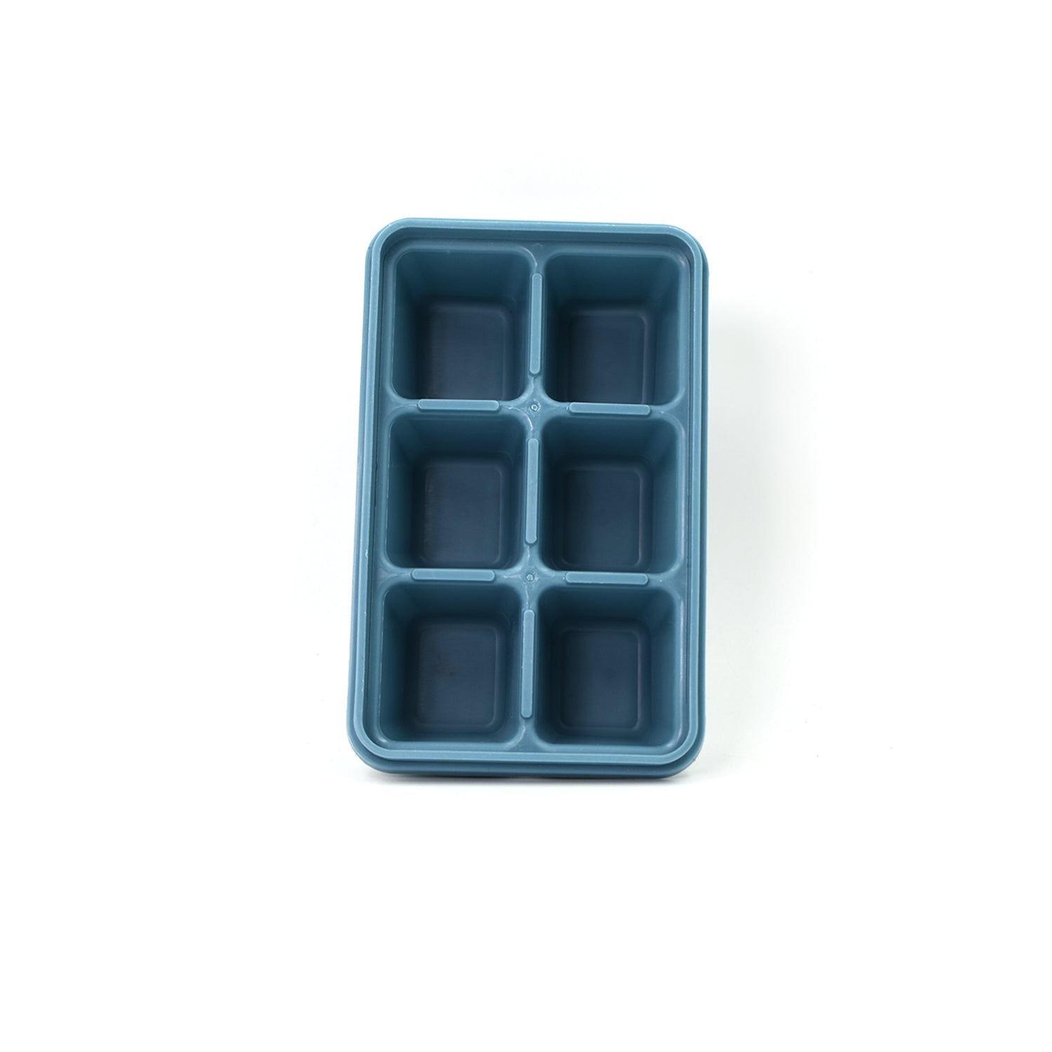 4741 6 Grid Silicone Ice Tray used in all kinds of places like household kitchens for making ice from water and various things and all. DeoDap