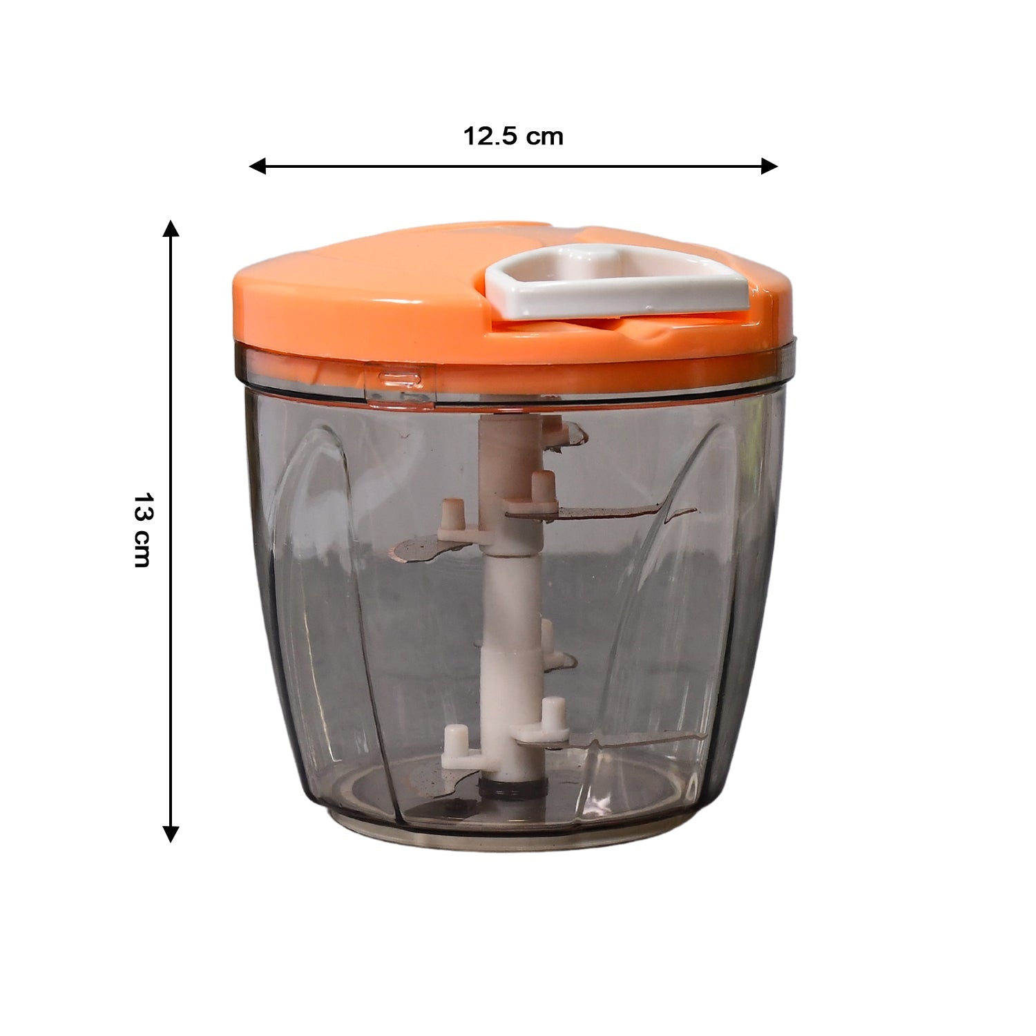 2065 6 BLADE 2IN1 MANUAL FOOD CHOPPER, COMPACT & POWERFUL HAND HELD VEGETABLE CHOPPER (1000Ml) DeoDap