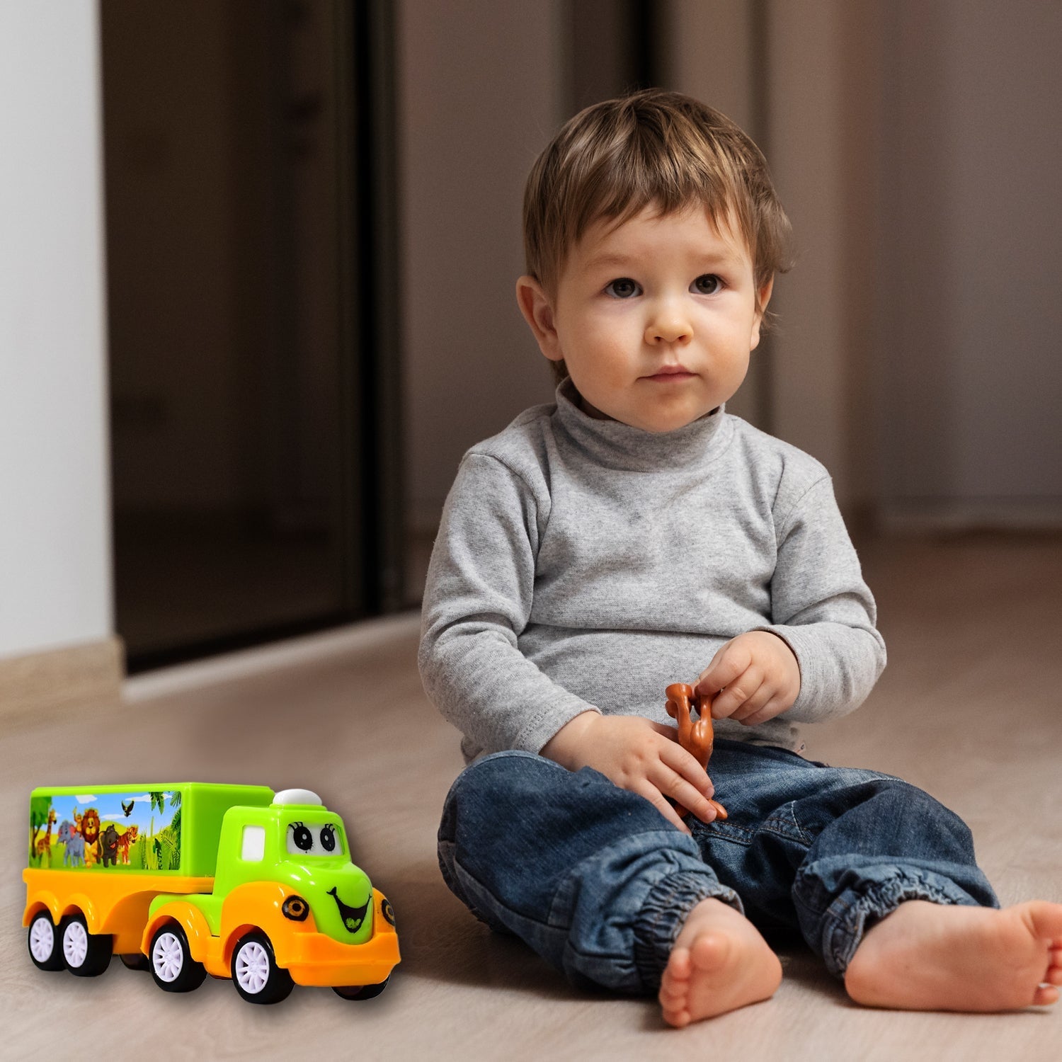 8052 Small Green and yellow Toy Truck. DeoDap