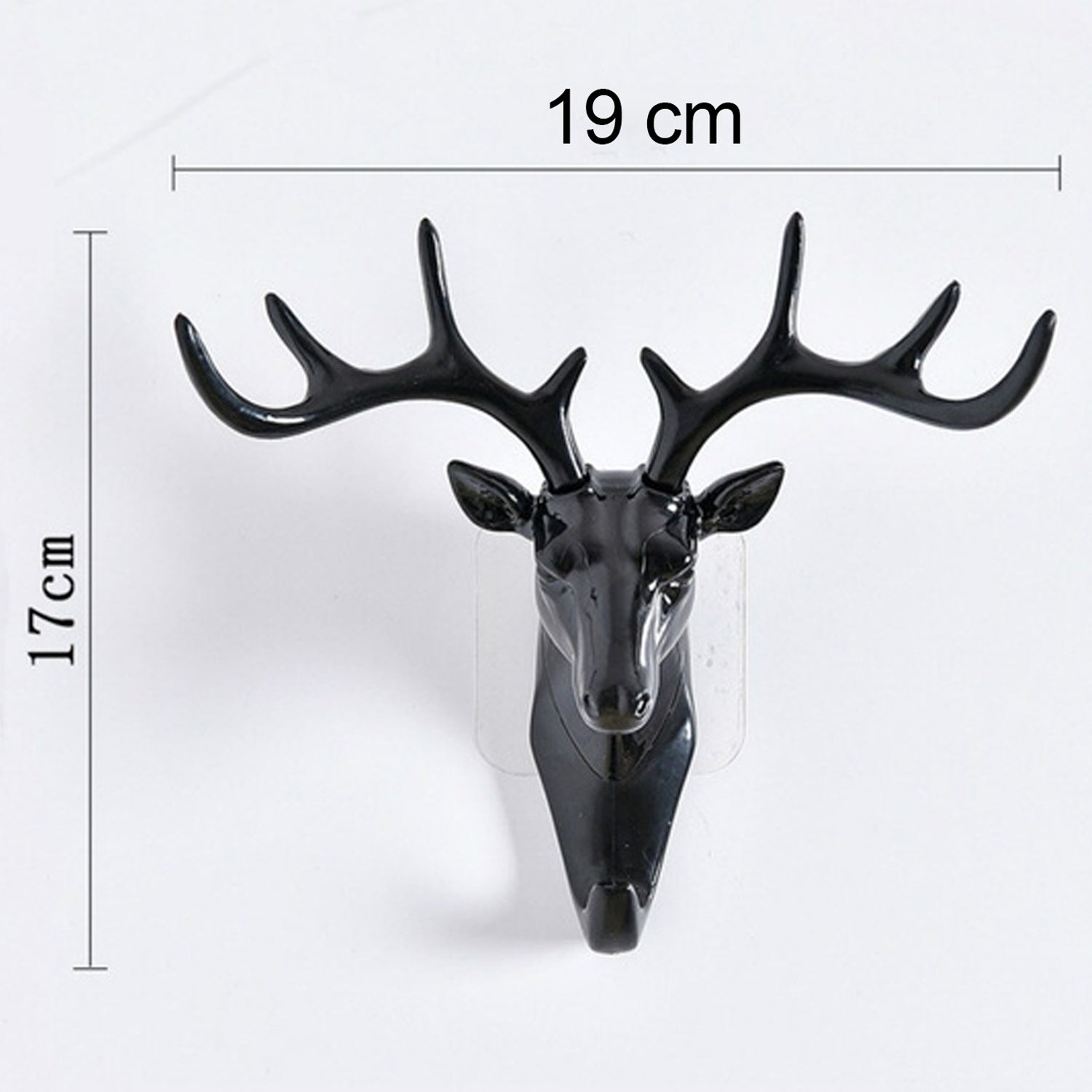 1743 Deer Head Self Adhesive Wall Door Hook Hanger DeoDap