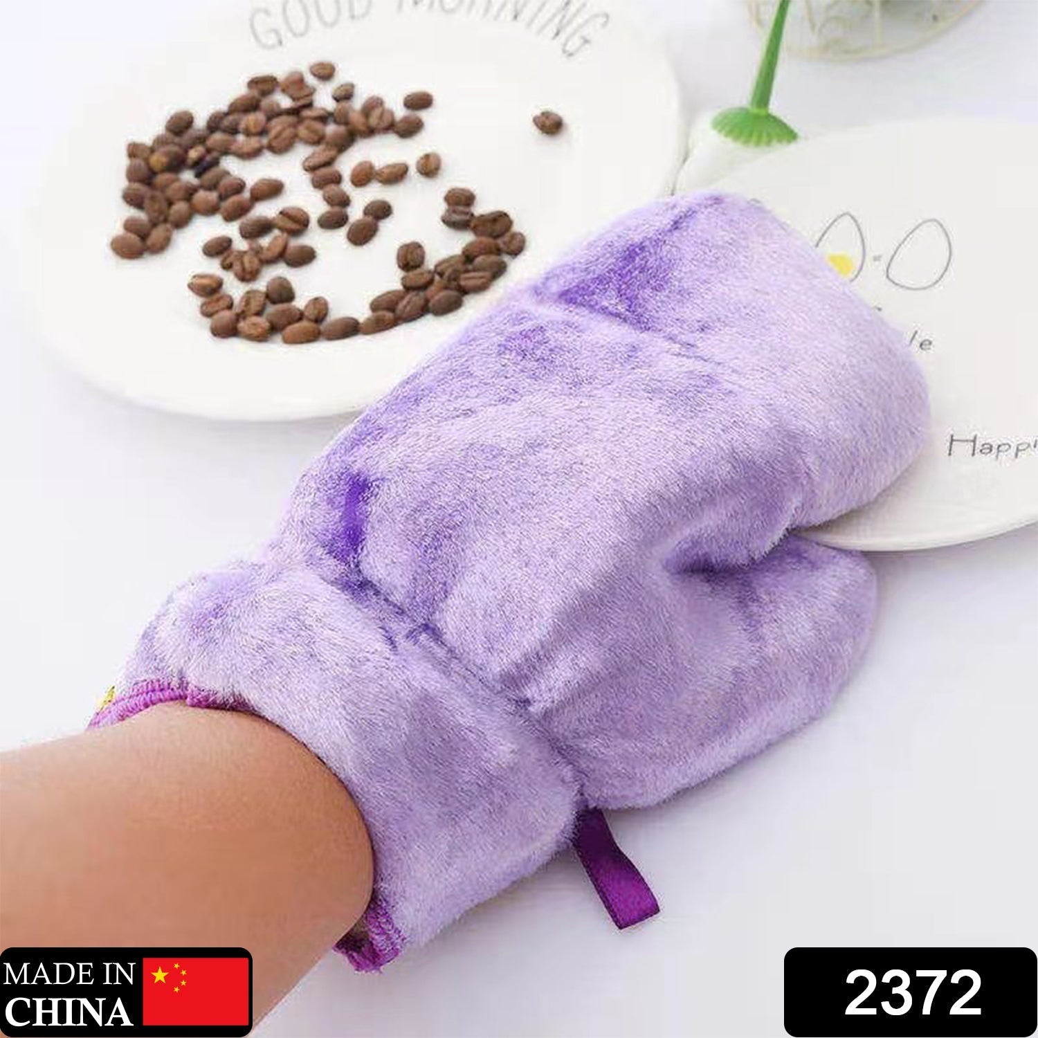 2372 Fiber Reusable Multipurpose Dishwashing Gloves Household Kitchen ( 1 pc ) DeoDap