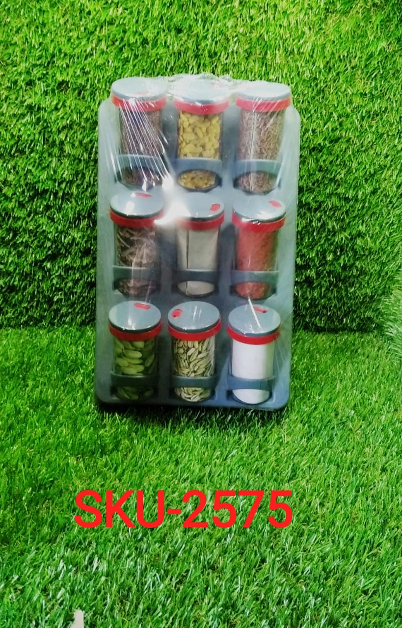 2575 Space Saver Spice Rack  9 Piece Spice Set DeoDap