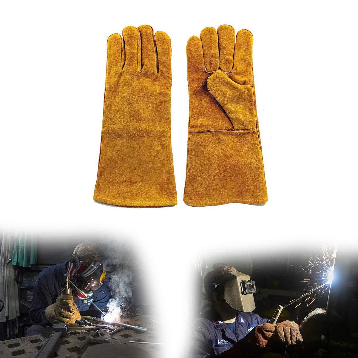 716 Protective Durable Heat Resistant Welding Gloves DeoDap