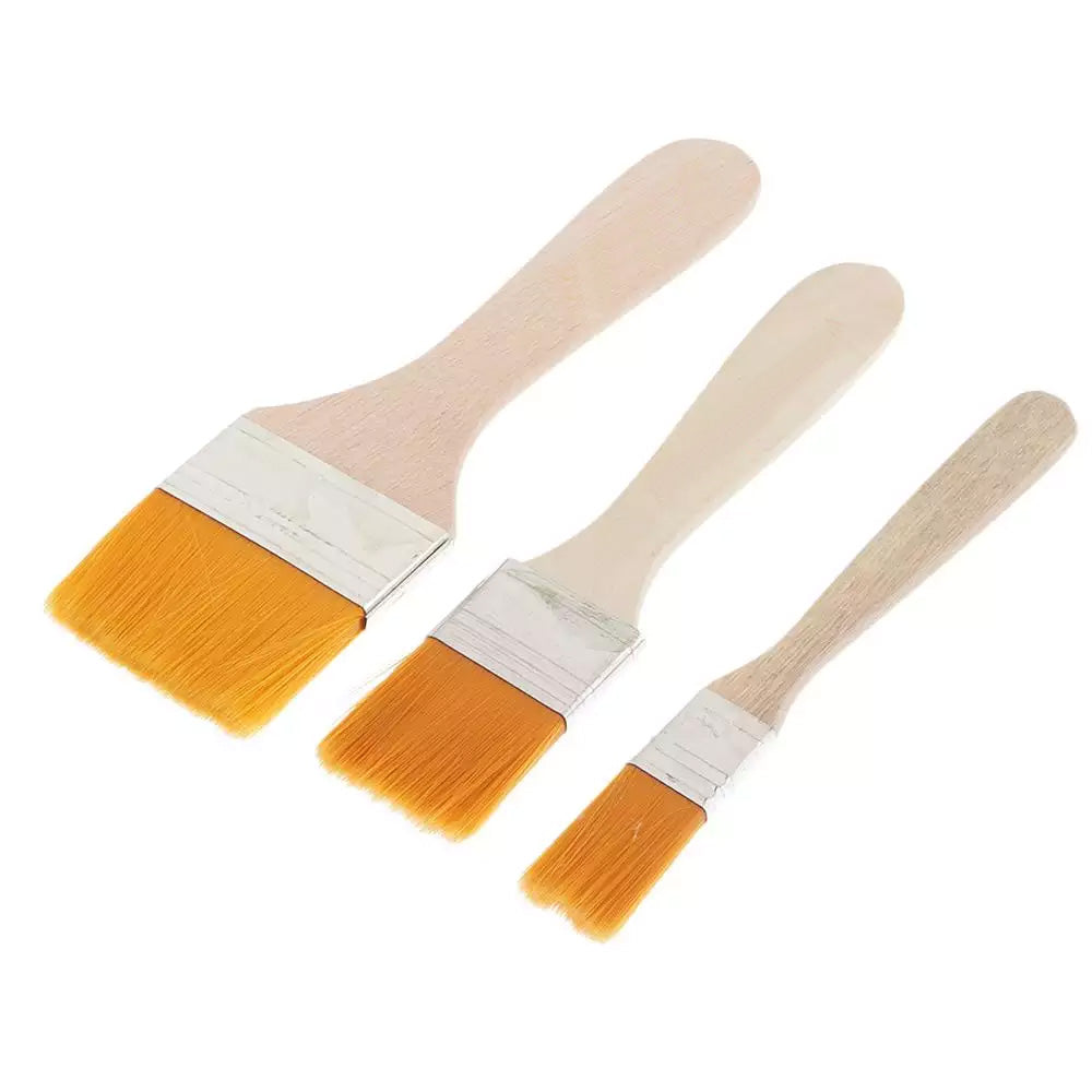 1117 Artistic Flat Painting Brush - Set of 3 DeoDap