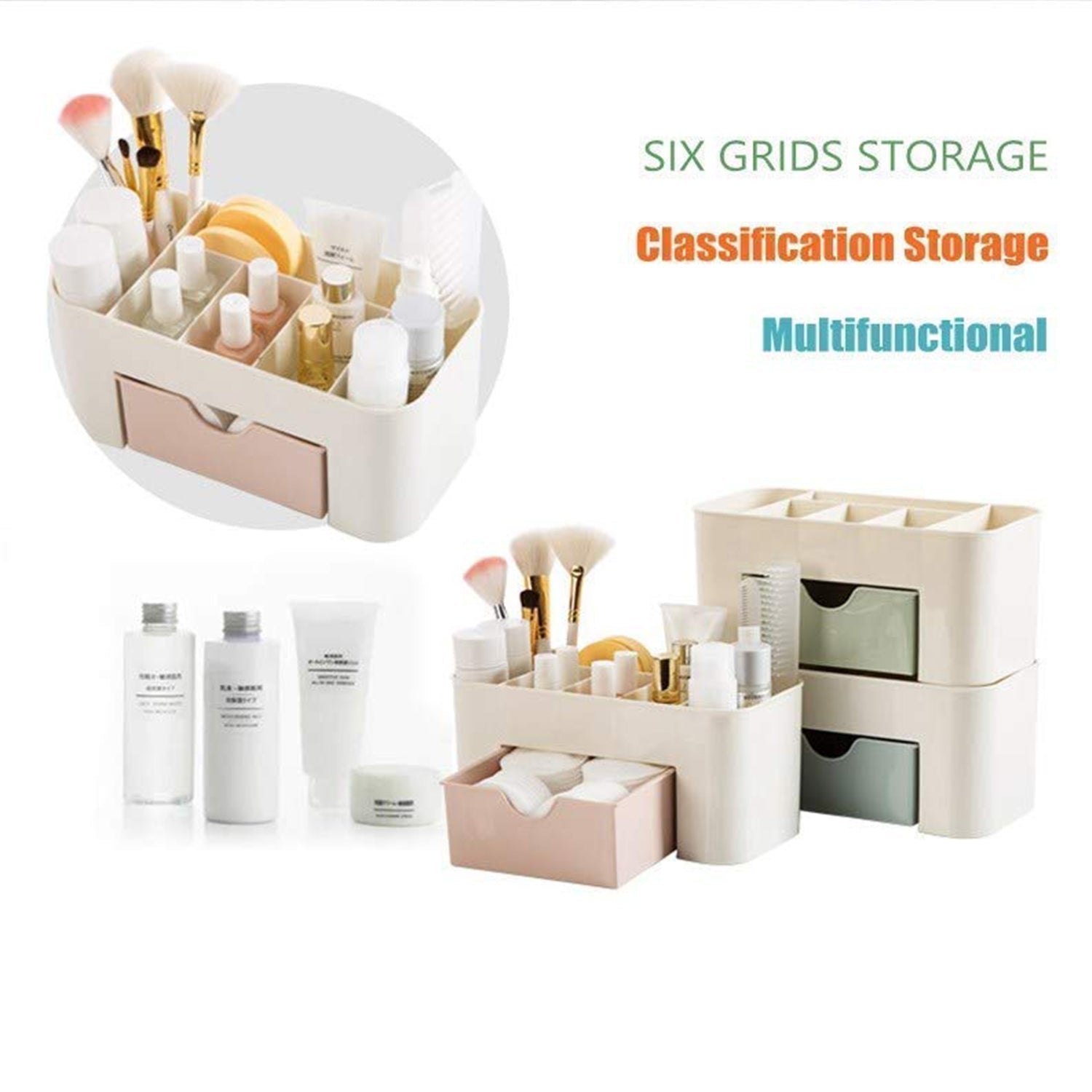 6114 Makeup Cutlery Box Used for storing makeup equipments and kits used by womens and ladies. DeoDap