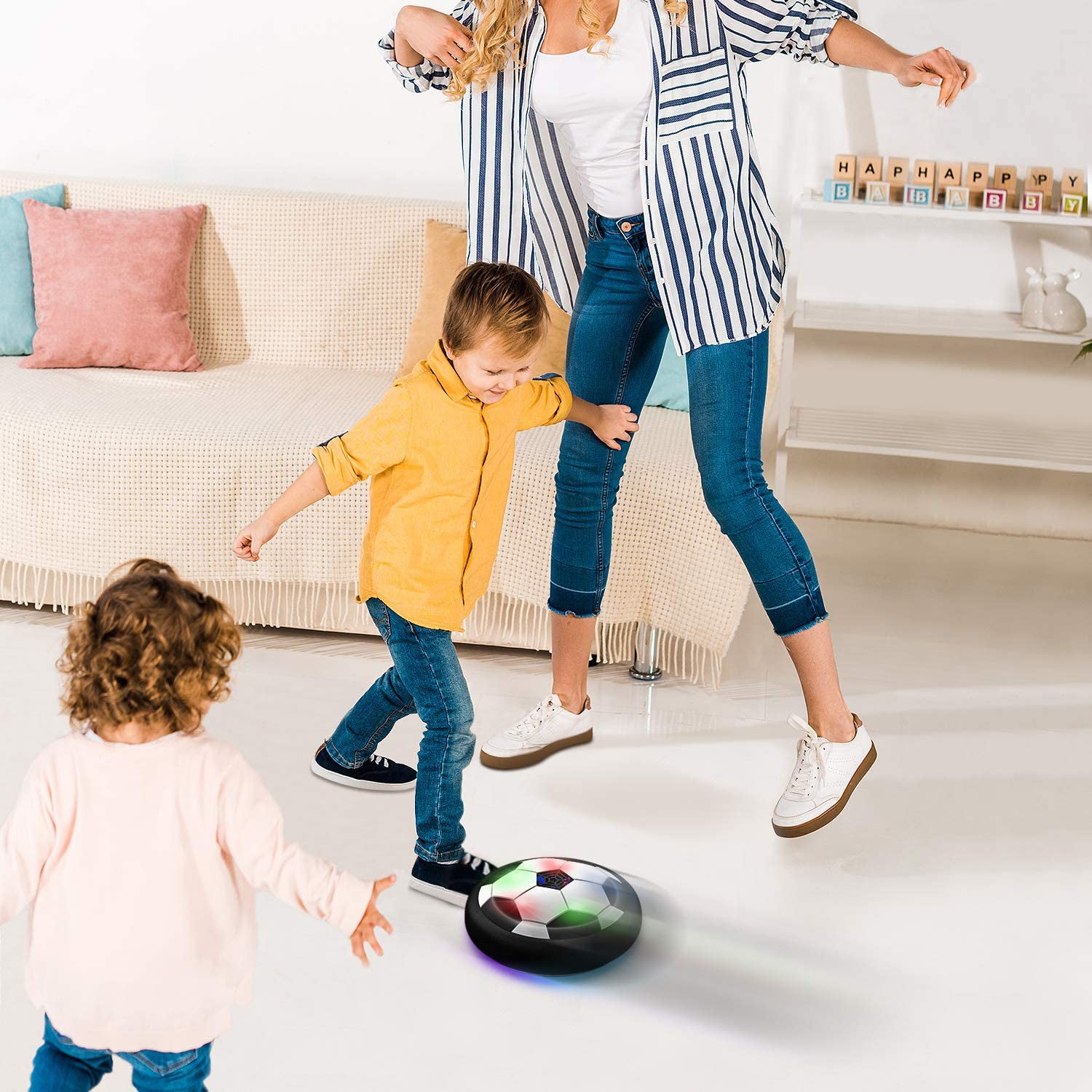 8070 Amazing Hover LED Ball used in all households and playing purposes for kids and children’s etc. DeoDap