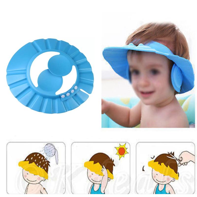 0378 Adjustable Safe Soft Baby Shower cap Homeworld company