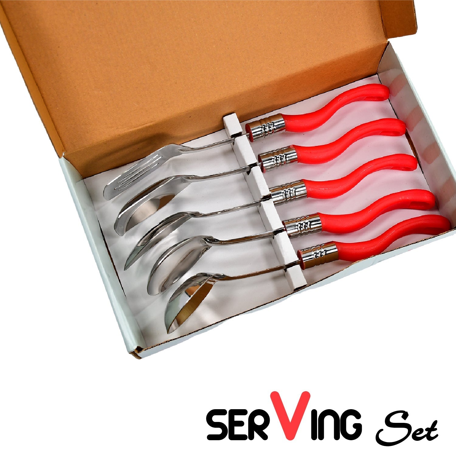 2935 Stainless Steel Serving Spoon Set 5 pcs.