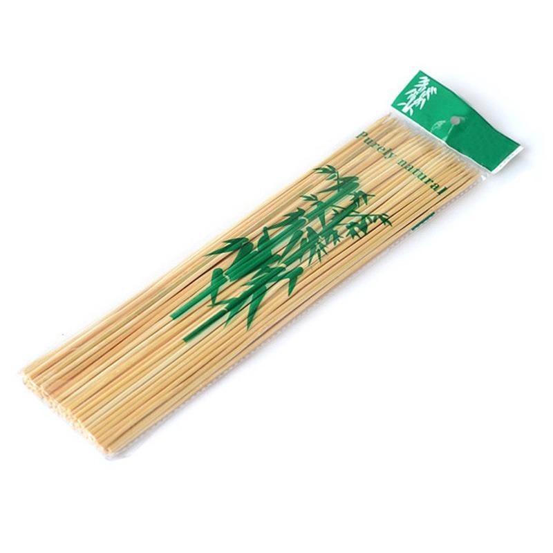 1119 Bamboo Wood Skewer BBQ Sticks DeoDap