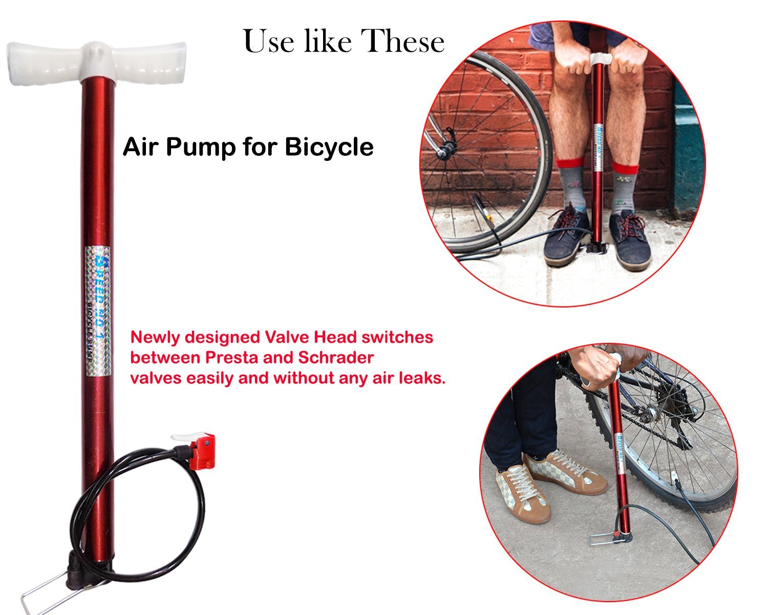 0515A Multipurpose Air Pump (Use for Car,Bicycles,Scooters,Balls,Bikes) DeoDap