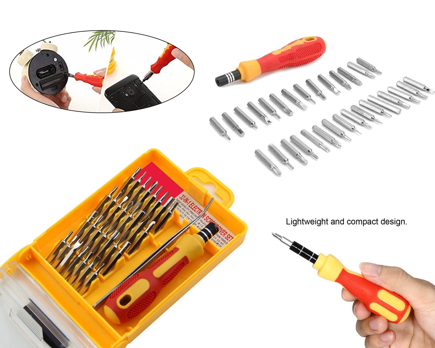 430 Screwdriver Set 32 in 1 with Magnetic Holder DeoDap