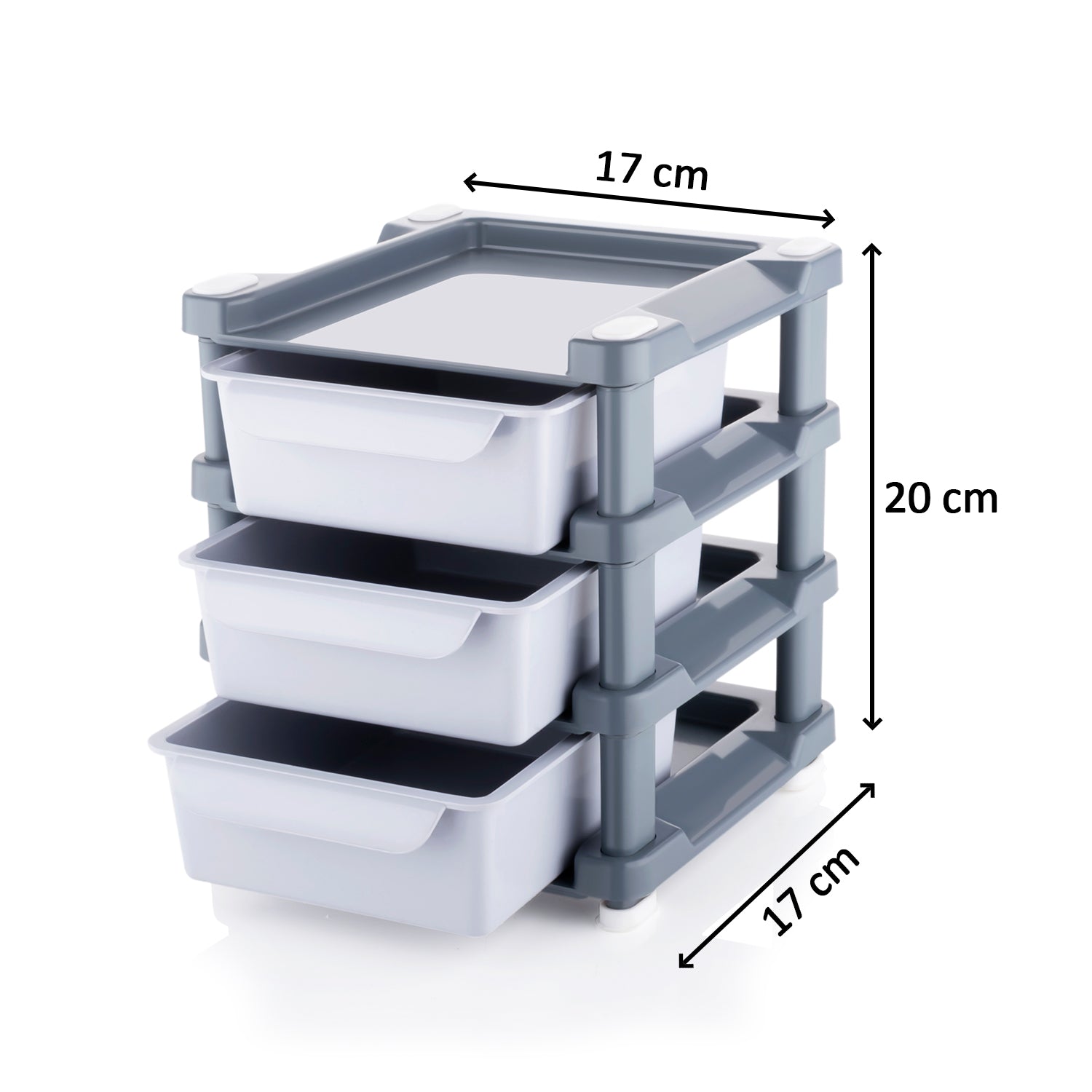 4767 Mini 3 Layer Drawer Used for storing makeup equipment’s and kits used by women’s and ladies. DeoDap