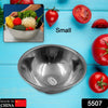 5507 Stainless Steel Bowl | Serving Dessert Curry Soup Bowls Wati Vati Katori | Small Rice Side Dishes | Kitchen & Dining ,Solid, ideal for serving Chatni, achar and Catch up (1 Pc)