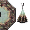 0233 Printed Travel Windproof Umbrella (Reverse Umbrella) DeoDap