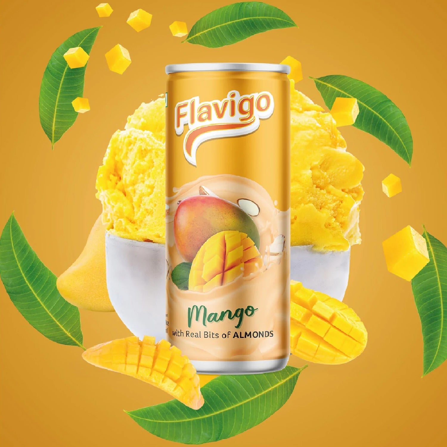 1011 Flavigo Mango Ice Cream Milkshake (200Ml) | Ice cream shakes