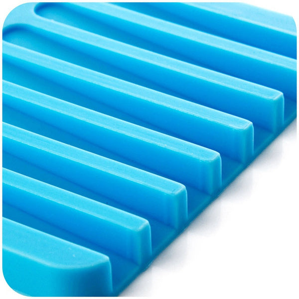 0810 Silicone Soap Holder Soap Dish Stand Saver Tray Case for Shower DeoDap