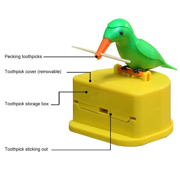 1180 Portable Automatic Bird Toothpick Storage Box DeoDap