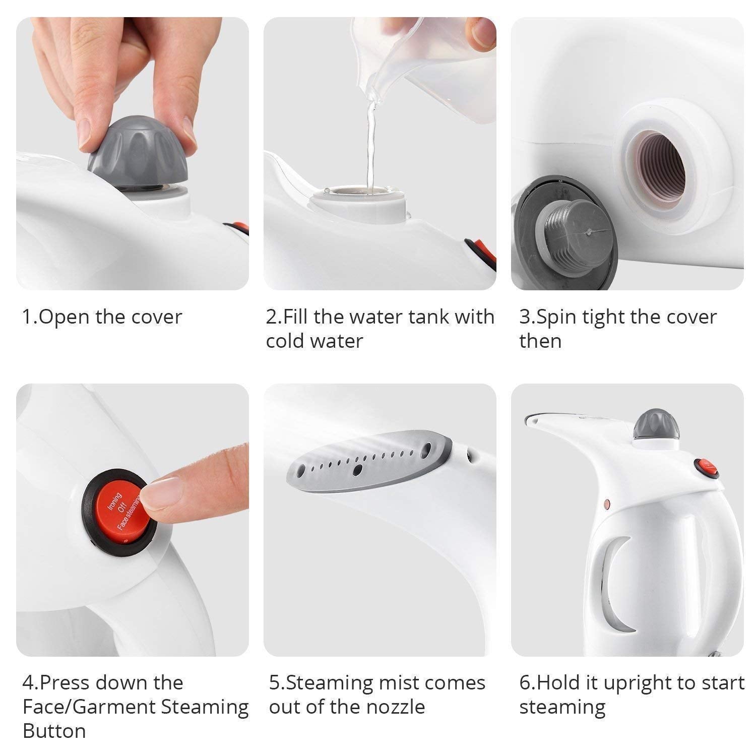 1261 Facial Handheld Portable Steamer for Face DeoDap