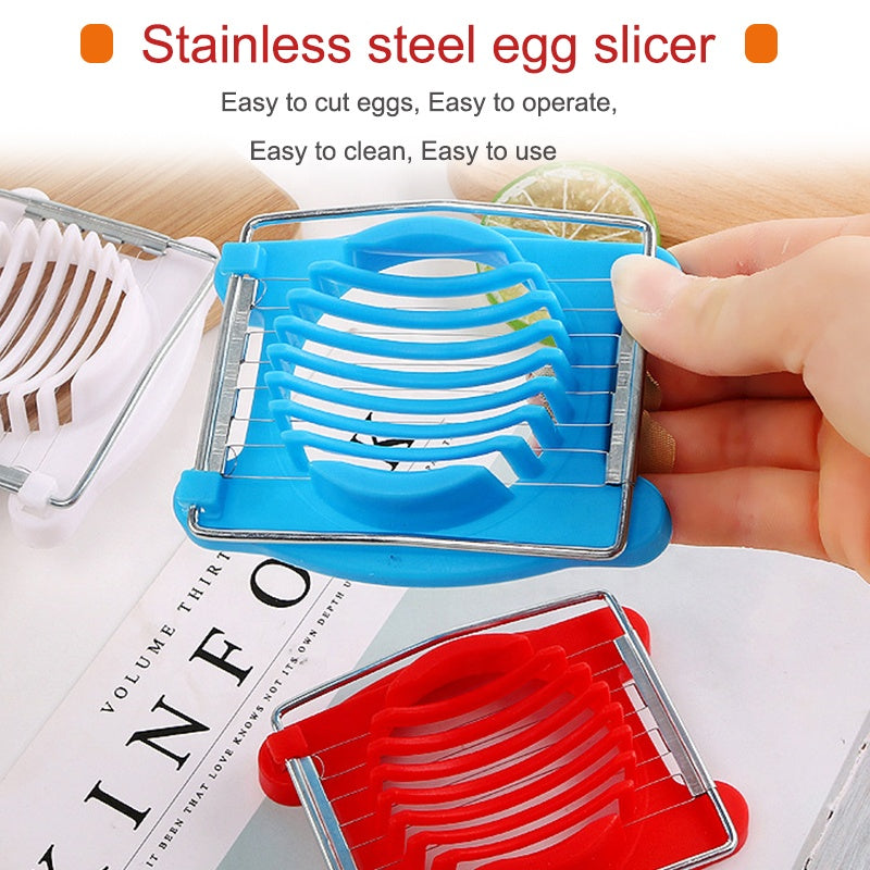 2413 Plastic Multi Purpose Egg Cutter/Slicer with Stainless Steel Wires DeoDap