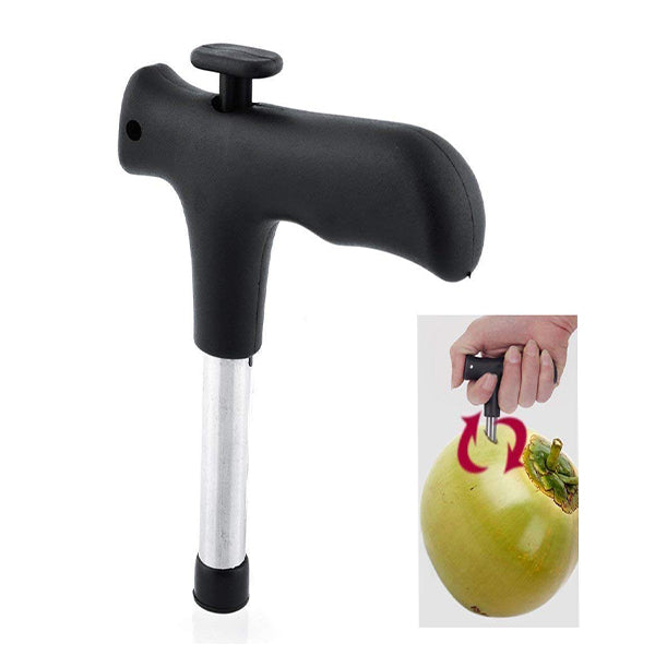 0854 Premium Quality Stainless Steel Coconut Opener Tool/Driller with Comfortable Grip DeoDap