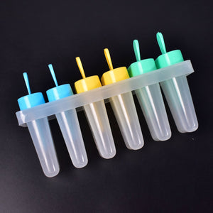 7167 Ice Candy Maker Upgrade Popsicle Molds Sets 6 Ice Pop Makers Reusable Ice Lolly Cream Mold Home-Made Popsicles Mould with Stick DeoDap